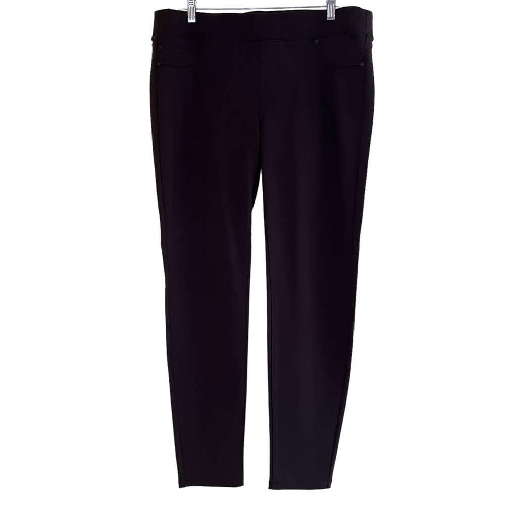 Liverpool Chocolate Brown Stretch Pull On 5-Pocket Pant 14